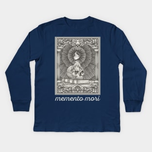 Memento Mori - Marcus Aurelius stoicism philosophy Kids Long Sleeve T-Shirt